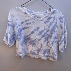 Tie dye Hollister cropped tee